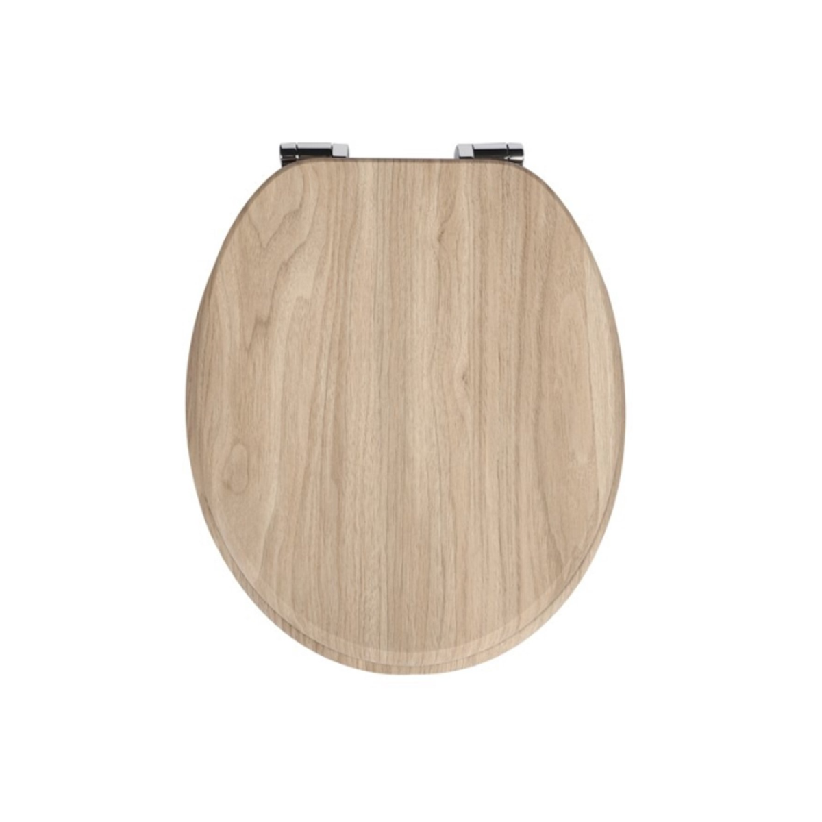 Abattant WC à fermeture douce en MDF antibactérien, style Wabi bois clair, fixation inox, démontage facile