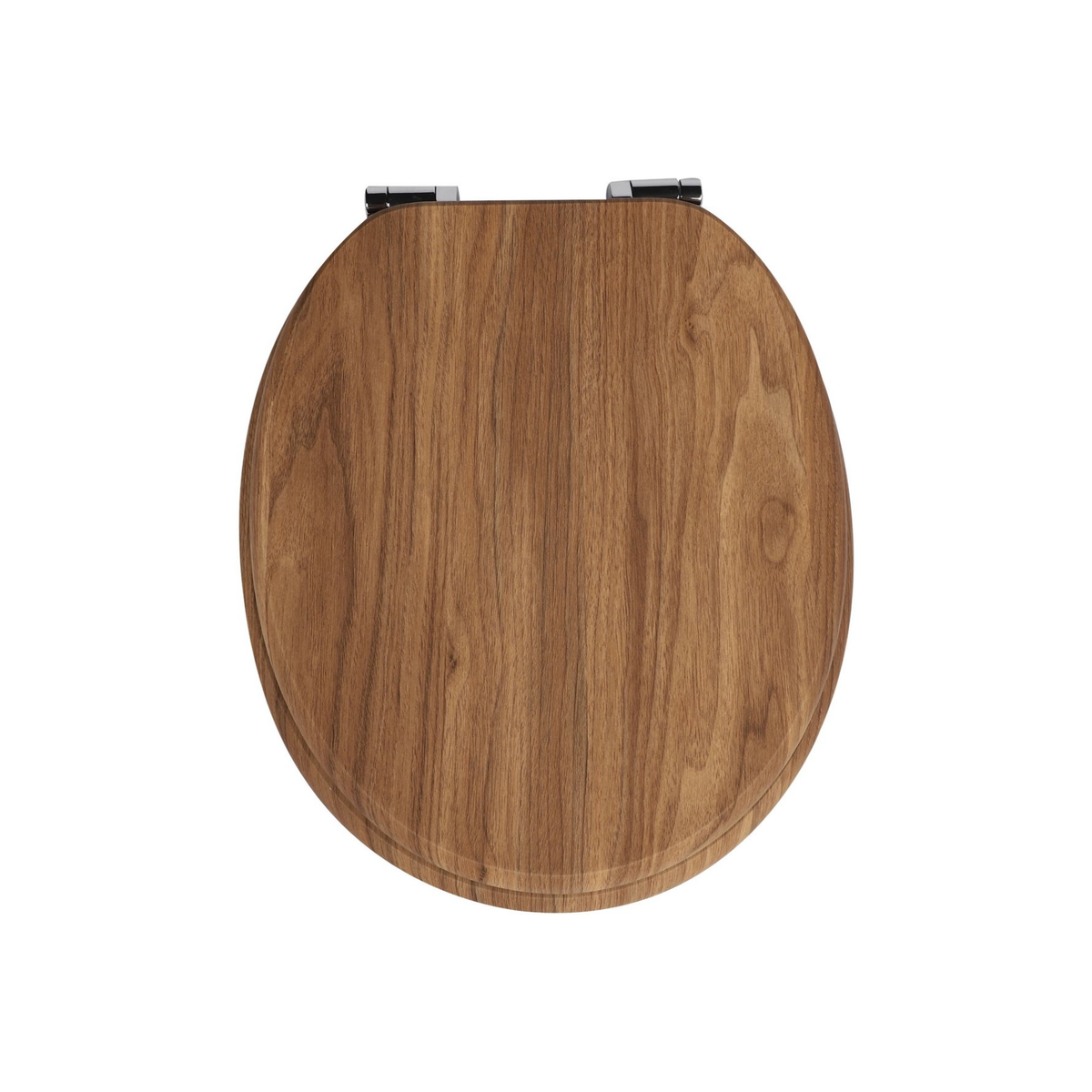 Abattant WC à fermeture douce en MDF antibactérien, motif bois de forêt, fixation inox, démontage facile