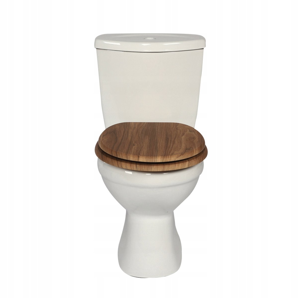 Abattant WC à fermeture douce en MDF antibactérien, motif bois de forêt, fixation inox, démontage facile
