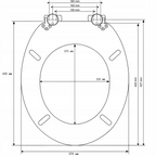 Abattant WC à fermeture douce en MDF antibactérien, motif bois de forêt, fixation inox, démontage facile