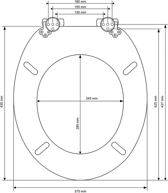 Abattant WC à fermeture douce en MDF antibactérien, motif bambou, fixation inox, démontage facile